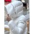 Белый пуховик с капюшоном ADD 8AW173