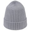 Сіра трикотажна шапка в рубчик Anna Pepe AP 27754