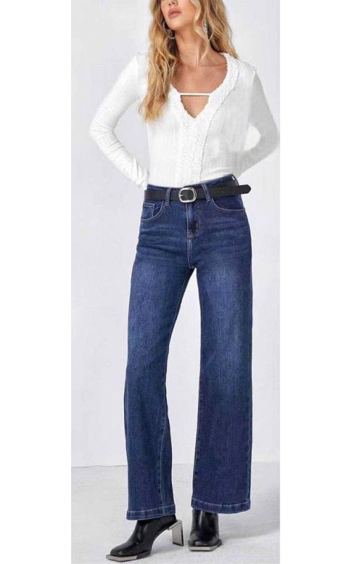 Синие джинсы Wide Leg Anna Pepe AP J-062 Синие джинсы Wide Leg Anna Pepe AP J-062