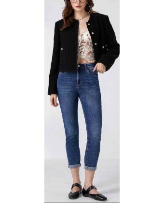 Синие джинсы MOM FIT Anna Pepe AP SJ1558