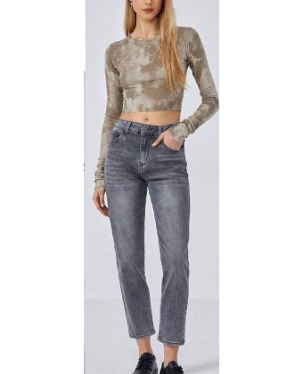 Серые джинсы MOM FIT Anna Pepe AP T227