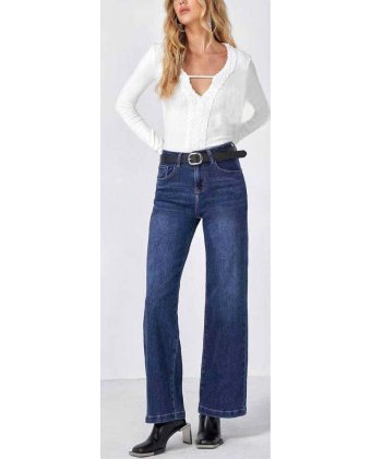 Синие джинсы Wide Leg Anna Pepe AP J-062