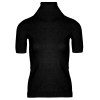 Черный джемпер с горловиной и короткими рукавами Anna Pepe AP 8507-25