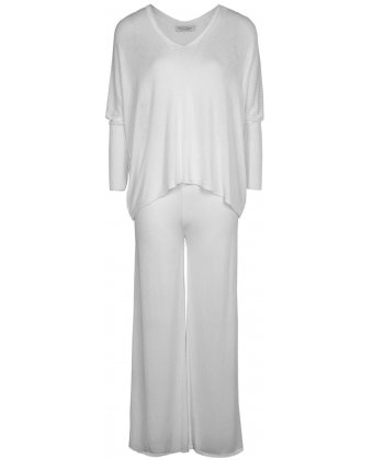 Белый трикотажный костюм Anna Pepe AP 32902