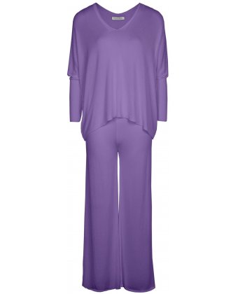 Ліловий трикотажний костюм Anna Pepe AP 32902