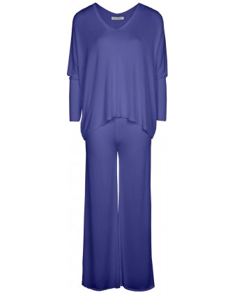 Фиолетовый трикотажный костюм Anna Pepe AP 32902