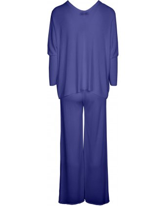 Фиолетовый трикотажный костюм Anna Pepe AP 32902