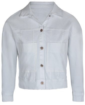 Белая джинсовая куртка Anna Pepe AP 2720-1