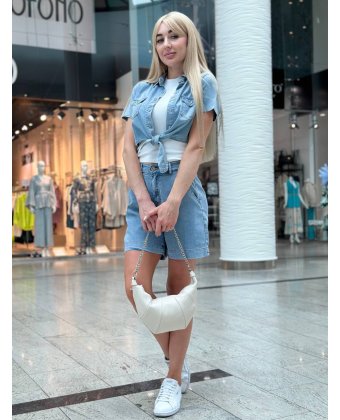 Голубые джинсовые шорты Anna Pepe AP LAF39
