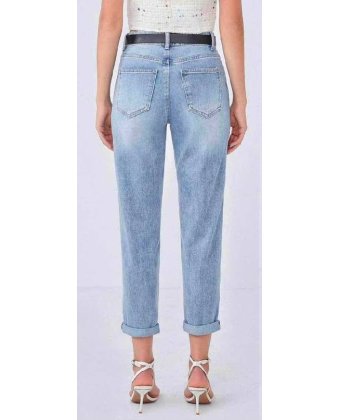 Женские голубые джинсы MOM FIT Anna Pepe AP SJ1488