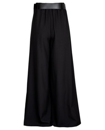 Черные брюки палаццо с поясом Anna Pepe AP 200752