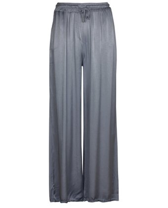 Серые широкие брюки на кулиске Anna Pepe AP 3513