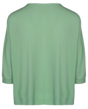 Салатовый свободный джемпер с удлиненными рукавами Anna Pepe AP 32320