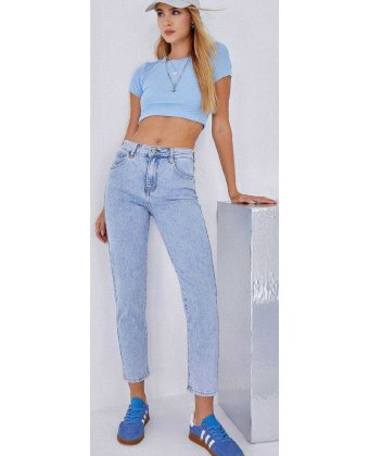 Женские голубые джинсы MOM FIT Anna Pepe AP T610