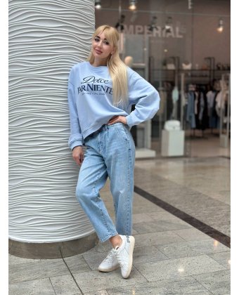 Голубые джинсы баллоны Anna Pepe AP 2730