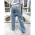 Голубые джинсы Wide Leg Anna Pepe AP KM8802 Голубые джинсы Wide Leg Anna Pepe AP KM8802