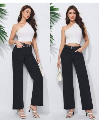 Черные джинсы Wide Leg Anna Pepe AP KM8802