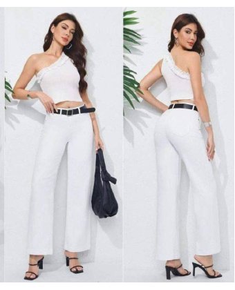 Белые джинсы Wide Leg Anna Pepe AP KM8802