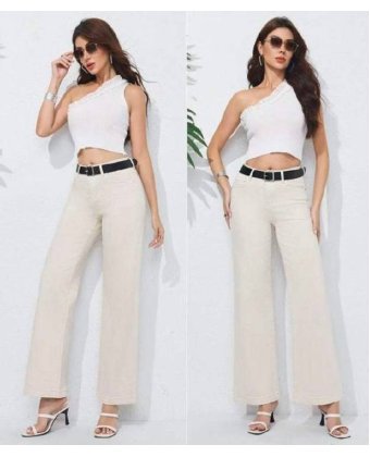 Бежевые джинсы Wide Leg Anna Pepe AP KM8802