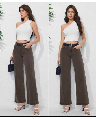 Коричневые джинсы Wide Leg Anna Pepe AP KM8802