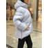 Жіночий ліловий пуховик з капюшоном BLANCHETT GOOSE BG 754/500