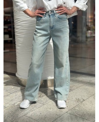 Женские голубые джинсы wide leg Anna Pepe AP SJ1528