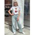 Жіночі блакитні джинси wide leg Anna Pepe AP SJ1528 Жіночі блакитні джинси wide leg Anna Pepe AP SJ1528