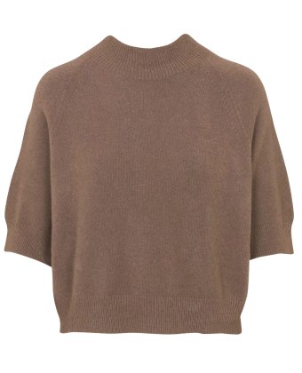 Джемпер цвета капучино с короткими рукавами IMPERIAL M3025857