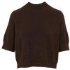 Коричневый джемпер с короткими рукавами IMPERIAL M3025857