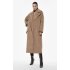Довге коричневе пальто oversize з широкими лацканами і кишенями IMPERIAL KG26KLY