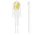 Бежевий топ з принтом кольору лайм RINASCIMENTO 119017 Бежевий топ з принтом кольору лайм RINASCIMENTO 119017
